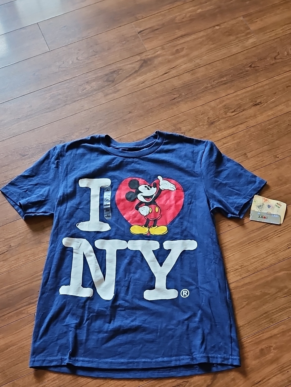 Mickey Mouse I Heart NY Blue Mens T-Shirt